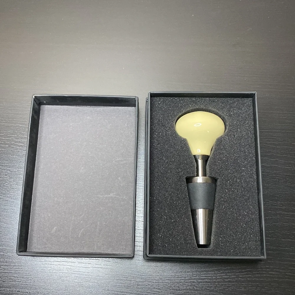 Mercedes Benz Wine Stopper in Shift Knob Style | Cream - Picture 4 of 9